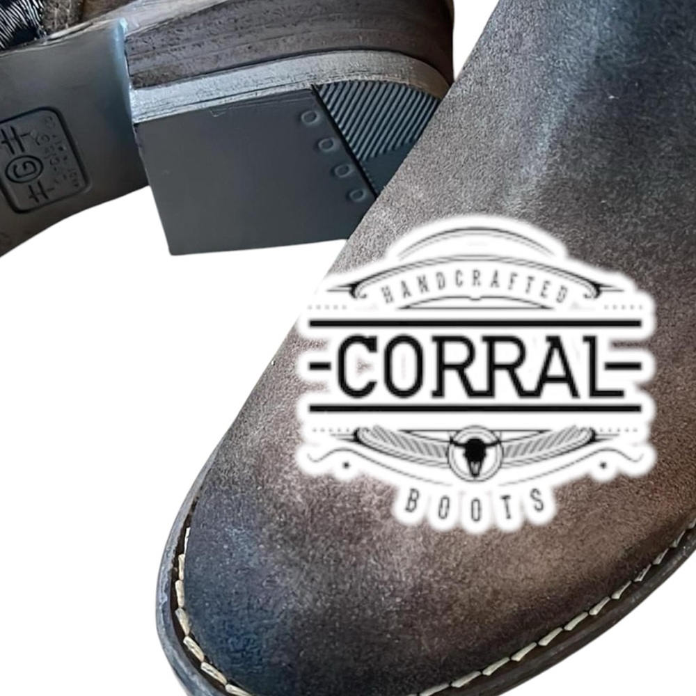 Circle G by Corral Taupe Leopard Metallic Booties, Size 7.5 NIB